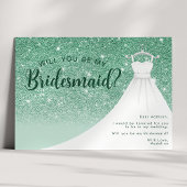 Das Kleid für den grünen Glitzer wird meine Brautm Einladung