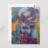 Das Kleid Postkarte (Vorne/Hinten)