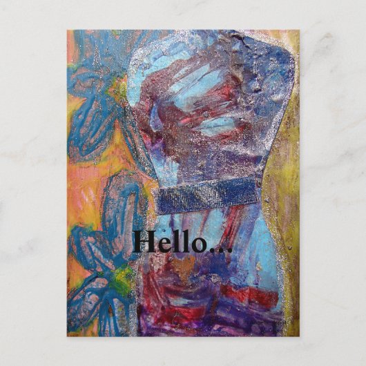 Das Kleid Postkarte (Vorderseite)