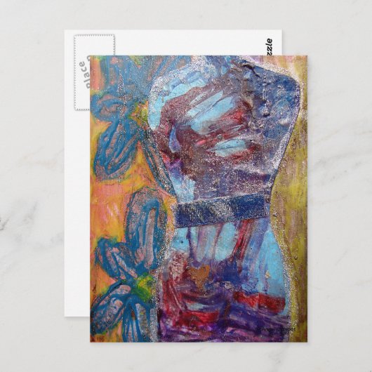 Das Kleid Postkarte (Vorne/Hinten)