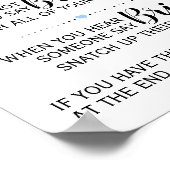 Das Kleiderschachtel-Brautparty Poster (Ecke)