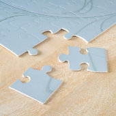 Das kleine Beauty Modern Blue Gold Fraktal Puzzle (Seite)