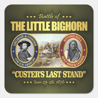 Das kleine Bighorn Quadratischer Aufkleber