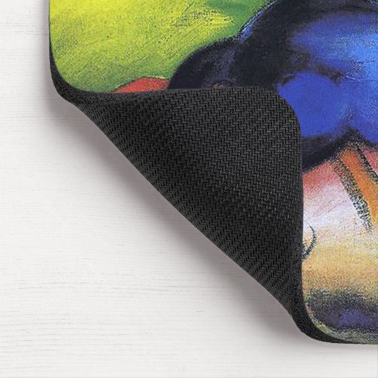 Das kleine blaue Pferd von Franz Marc Mousepad (Ecke)