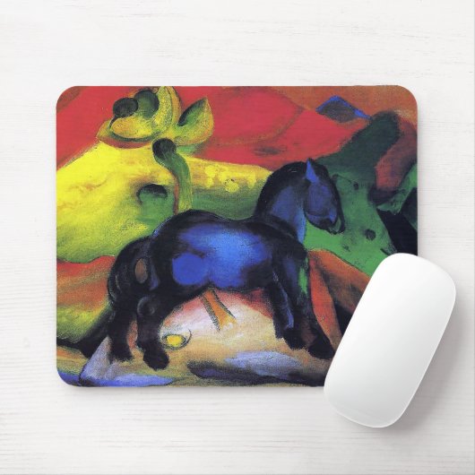 Das kleine blaue Pferd von Franz Marc Mousepad (Mit Mouse)