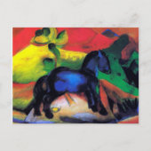 Das kleine blaue Pferd von Franz Marc Postkarte (Vorderseite)