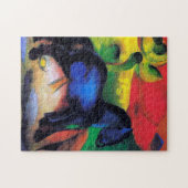Das kleine blaue Pferd von Franz Marc Puzzle (Horizontal)