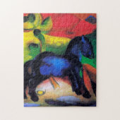 Das kleine blaue Pferd von Franz Marc Puzzle (Vertikal)