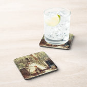 Das kleine Blumen-Mädchen (Öl auf Leinwand) Getränkeuntersetzer (Rechte Seite)