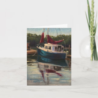 Das kleine Boot Feiertagskarte