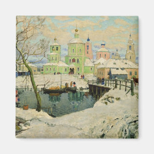 Das kleine Dorf Torzhok, 1917 Magnet