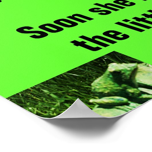 DAS KLEINE FROG, POEM-Plakat Poster (Ecke)