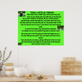 DAS KLEINE FROG, POEM-Plakat Poster (Küche)
