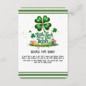 Das kleine Glück der irischen Kleeblatt Gold Baby  Begleitkarte (Vorderseite)