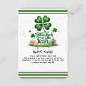 Das kleine Glück der irischen Kleeblatt Gold Baby  Begleitkarte (Vorderseite)