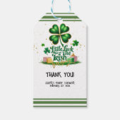 Das kleine Glück der irischen Kleeblatt Gold Baby  Geschenkanhänger (Vorderseite)