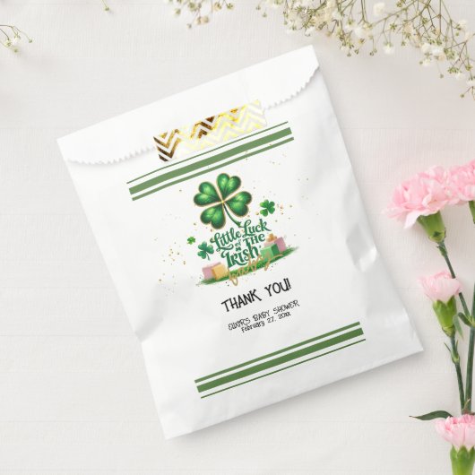 Das kleine Glück der irischen Kleeblatt Gold Baby Geschenktütchen (Versiegelt)