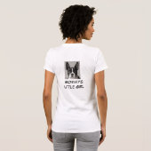 Das kleine Mädchen-Boston-Terrier-T - Shirt der (Schwarz voll)