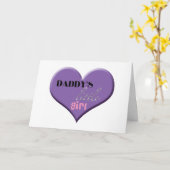 Das kleine Mädchen des Vatis - der glückliche Karte (Gelbe Blume)