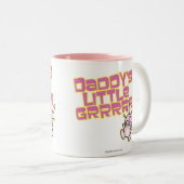 Das kleine Mädchen des Vatis Zweifarbige Tasse (VorderseiteRechts)