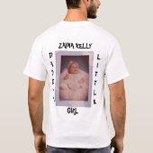 Das kleine Mädchen-T - Shirt des Vatis (Rückseite)