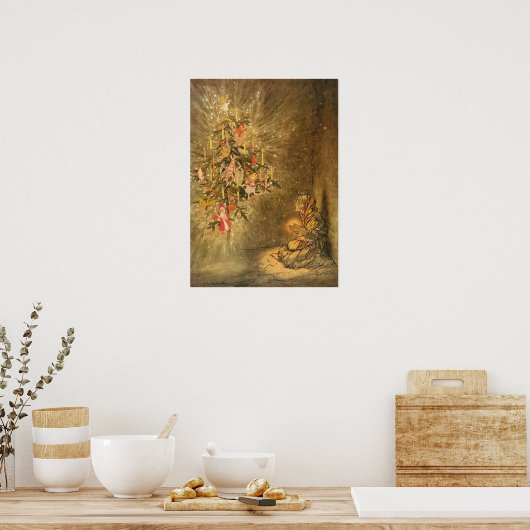 Das Kleine Match Girl von Arthur rackham Poster (Küche)