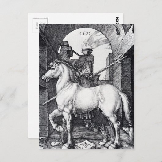 Das kleine Pferd von Albrecht Durer Postkarte (Vorne/Hinten)