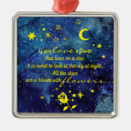Das kleine Prinzessin und die Blume-Stars-Ornament Ornament Aus Metall