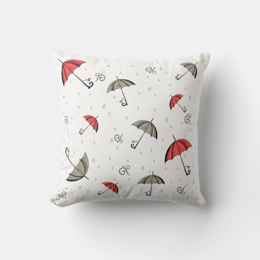 Das kleine rote Regenschirmpolster Kissen (Vorderseite)