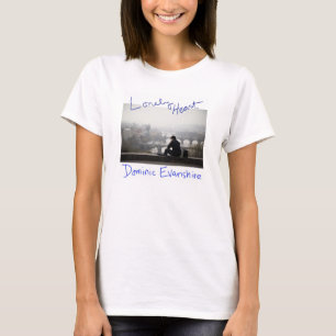 Das kleine T-Shirt der einsamen Herz-Frauen