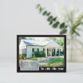 Das kleine Weiße Haus der FDR, wärme Quellen, GA Postkarte (Stehend Vorderseite)