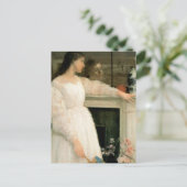 Das kleine weiße Mädchen; Symphonie in Weiß, Nr. 2 Postkarte (Stehend Vorderseite)