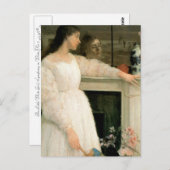 Das kleine weiße Mädchen; Symphonie in Weiß, Nr. 2 Postkarte (Vorne/Hinten)