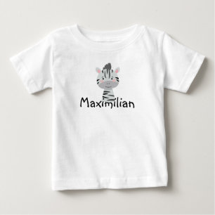Das kleine Zebra personalisiertes Baby T-shirt