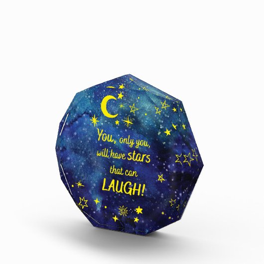 Das kleine Zitat des Prinzen mit Sternen Fotoblock (Rechts)