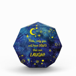 Das kleine Zitat des Prinzen mit Sternen Fotoblock