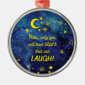 Das kleine Zitat des Prinzen mit Sternen Ornament Aus Metall (Vorne)