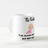 Das Kleinkind - Glas, wenn halb voll, aber nicht l Kaffeetasse (Vorderseite Links)