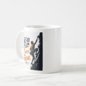 Das Kletterdesign für die Höhen Kaffeetasse (Vorderseite Links)