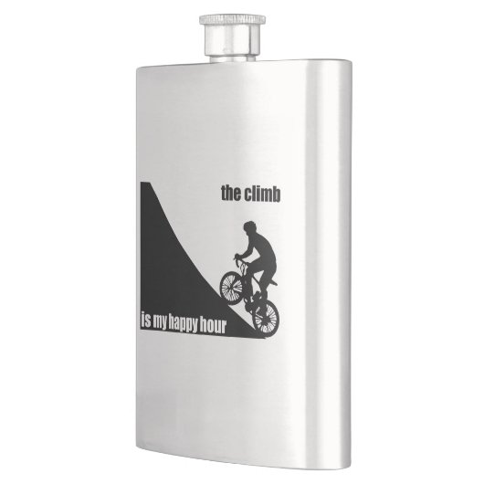 Das Klima ist meine glückliche Stunde Flachmann (Links)