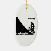 Das Klima ist meine glückliche Stunde Keramik Ornament (Rechts)