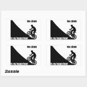 Das Klima ist meine glückliche Stunde Rechteckiger Aufkleber (Blatt)