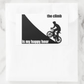 Das Klima ist meine glückliche Stunde Rechteckiger Aufkleber (Tasche)