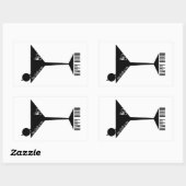 Das Klima ist meine glückliche Stunde Rechteckiger Aufkleber (Blatt)