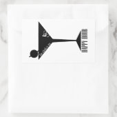 Das Klima ist meine glückliche Stunde Rechteckiger Aufkleber (Tasche)