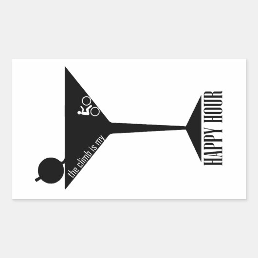 Das Klima ist meine glückliche Stunde Rechteckiger Aufkleber (Vorderseite)