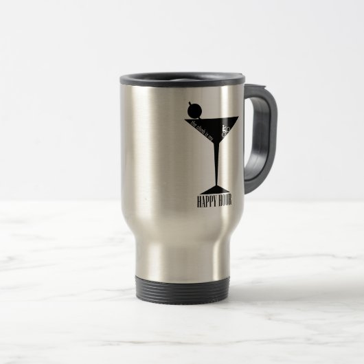 Das Klima ist meine glückliche Stunde Reisebecher (VorderseiteRechts)