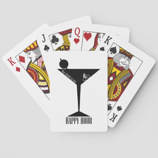 Das Klima ist meine glückliche Stunde Spielkarten (Rückseite)