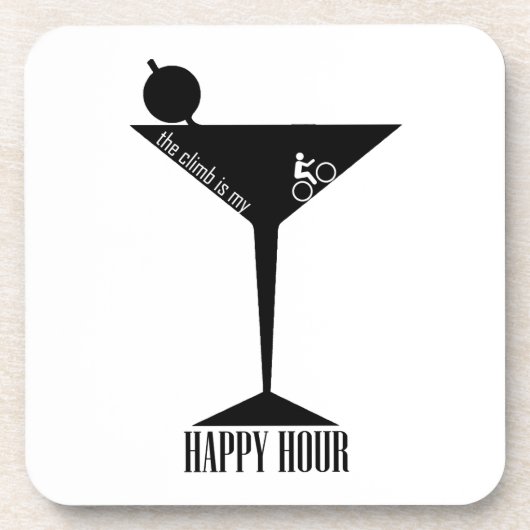 Das Klima ist meine glückliche Stunde Untersetzer (Vorderseite)