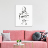 Das Klima verändert sich, warum wir nicht sind Leinwanddruck (Insitu (Wohnzimmer))